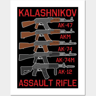 Generation of Kalashnikov assault rifles Posters and Art